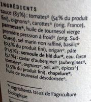 Ravioli Aux Aubergines Tomate Et Basilic Ingredients