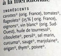 Flageolets  La Mridionale Ingredients