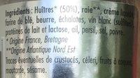 Rillettes D'Huitres De Bretagne Ingredients