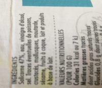 Salicorne Au Vinaigre Ingredients