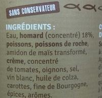 Bisque De Homard Ingredients