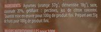 Confiture Extra  La Cassonade Orange Clmentine Ingredients