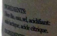 Olives Vertes En Rondelles Ingredients