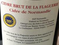 Cidre Brut De La Flaguerie Ingredients