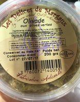 Olivade Aux Olives Vertes Report Card