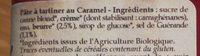Onctueux De Caramel Ingredients