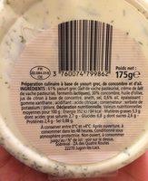 Tzatziki Extra Ingredients