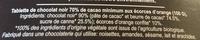 Chocolat 70 % Corces D'orange Confites Ingredients