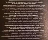 Pure Origine 70% Cacao Ingredients