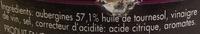 Aubergines Grilles Ingredients