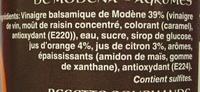 Vinaigre Balsamique De Modne Aux Agrumes Ingredients