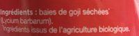 Exopharm Baies De Goji Bio Premium - Sachet De Ingredients