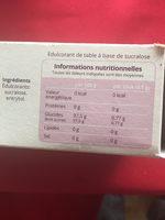 Ginko Mini Sticks Dulcorant Cristal 100 Sticks 80 G Ingredients