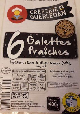 6 Galettes Fraches De Bl Noir