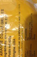 Amande Coque Grille Ingredients