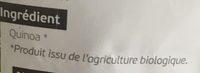 Quinoa Indienne Ingredients