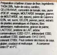 Salade Palais Des Mets Au Thon Piquant Ingredients
