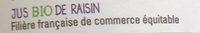 Jus De Raisin Ingredients