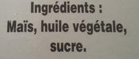 Popcorn Sucr Au Micro-ondes Ingredients