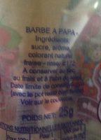 Barbapapa Got Fraise, Pot De Ingredients