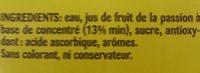 Passion Fruit Ingredients