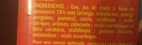Jus De Fruit Soleil De Fruits 2L Ingredients