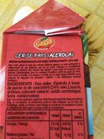 Banga Acerola Ingredients