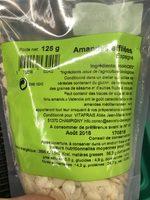 Amandes Effilees Espagne Ingredients