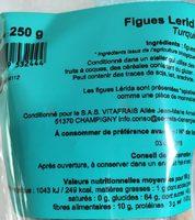 Grignotez Des Figues Lerida Ingredients