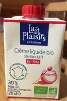 Crme Liquide Bio, Strilis UHT, Entire (30 % MG) Report Card