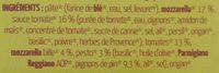 La Pizza Tomate, Mozzarella, Pesto Ingredients