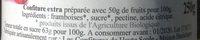Confiture De Framboise Bio Ingredients