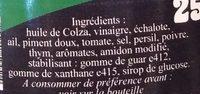 Sauce Basque Douce Ingredients
