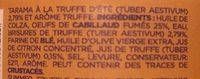 Tarama  La Truffe D't Ingredients