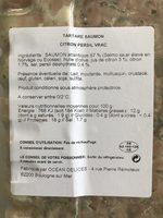 Tartare De Saumon Citron Et Persil Ingredients