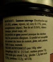 Saumon Sauvage Ingredients