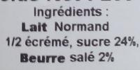 Confiture De Lait Beurre Sal Ingredients