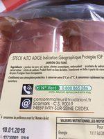 Speck Ingredients