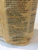 Ptes Tradizioni D'Italia Orechiette N256 Ingredients