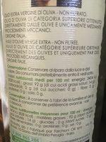 Huile D'olive Extra Vierge Ingredients