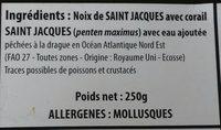 Noix De Saint Jacques Du Chef Ingredients