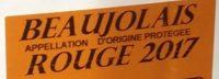 Beaujolais Rouge 2017 Ingredients