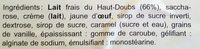 Crme Glace Vanille Au Lait Frais Du Haut-Doubs Ingredients