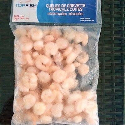QUEUES DE CREVETTE TROPICALES CUITES