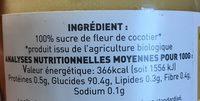Pte De Sucre De Coco Bio - 270 G - Comptoirs & Compagnies Ingredients