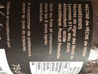 Nectar De Peche De Vigne SAVEURS DES TERROIRS Ingredients