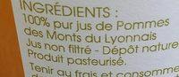 Pur Jus De Pomme Ingredients