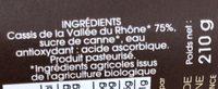 Coulis De Cassis Ingredients