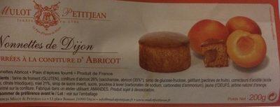 Nonnettes De Dijon Fourres  La Confiture D'abricot