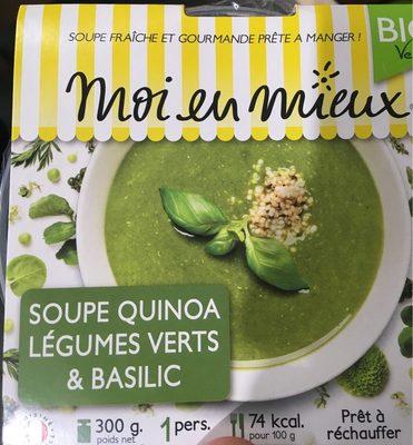 Soupe Quinoa Legumes Verts Basilic